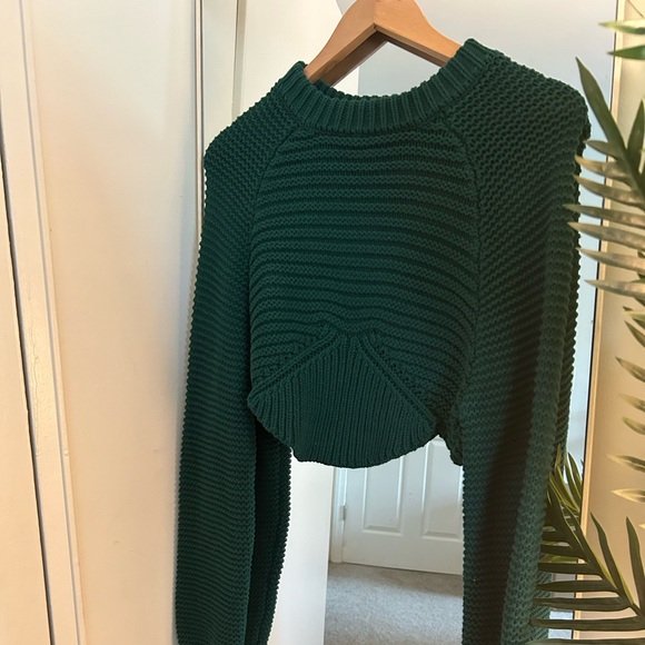 Forever 21 Green Knit Shrug Sweater - Picture 1 of 4